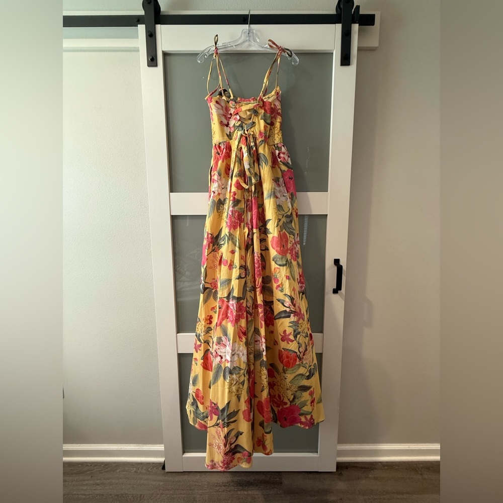Show Me Your MuMu Yellow and Orange Spaghetti Strap Sundress